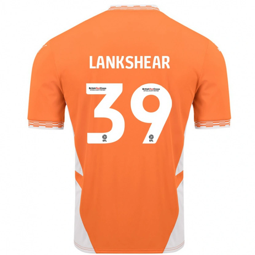 Danxen Niño Camiseta Alex Lankshear #39 Naranja Blanco 1ª Equipación 2024/25 La Camisa México