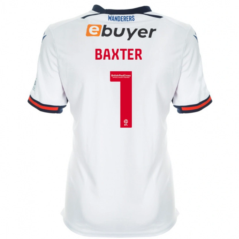 Danxen Niño Camiseta Nathan Baxter #1 Blanco 1ª Equipación 2024/25 La Camisa México