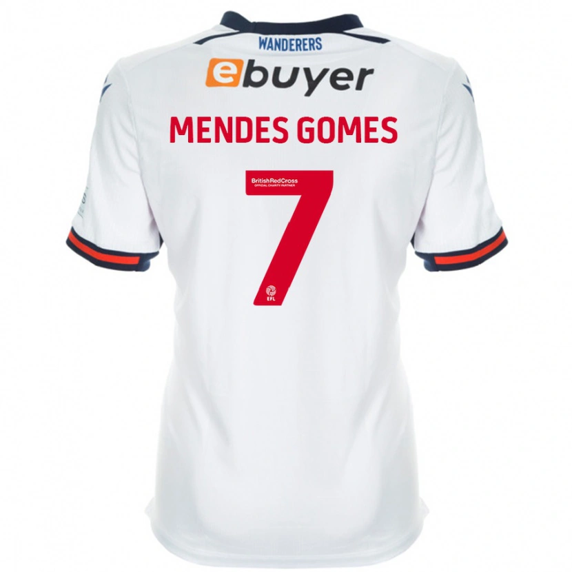 Danxen Niño Camiseta Carlos Mendes #7 Blanco 1ª Equipación 2024/25 La Camisa México