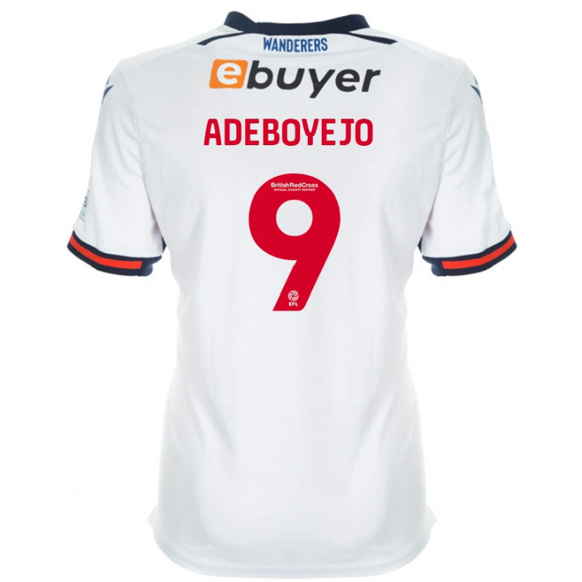 Danxen Niño Camiseta Victor Adeboyejo #9 Blanco 1ª Equipación 2024/25 La Camisa México