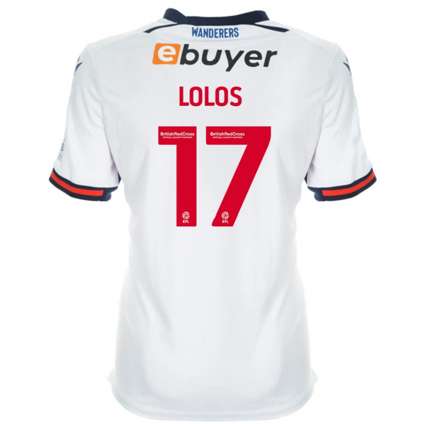 Danxen Niño Camiseta Klaidi Lolos #17 Blanco 1ª Equipación 2024/25 La Camisa México