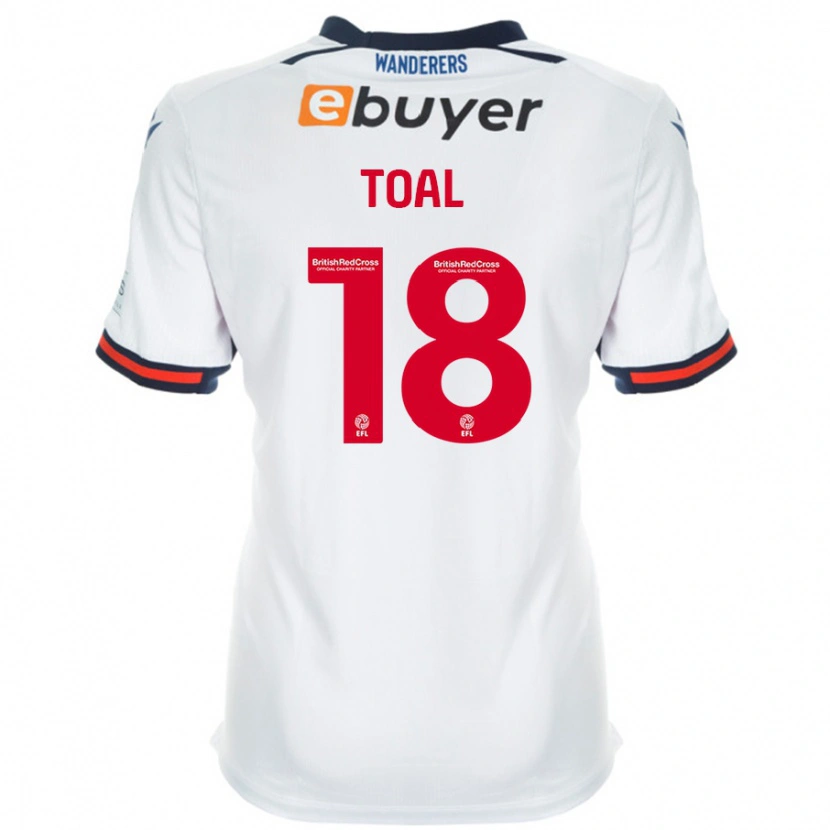 Danxen Niño Camiseta Eoin Toal #18 Blanco 1ª Equipación 2024/25 La Camisa México