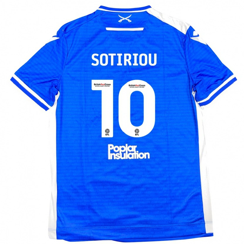 Danxen Niño Camiseta Ruel Sotiriou #10 Azul Blanco 1ª Equipación 2024/25 La Camisa México