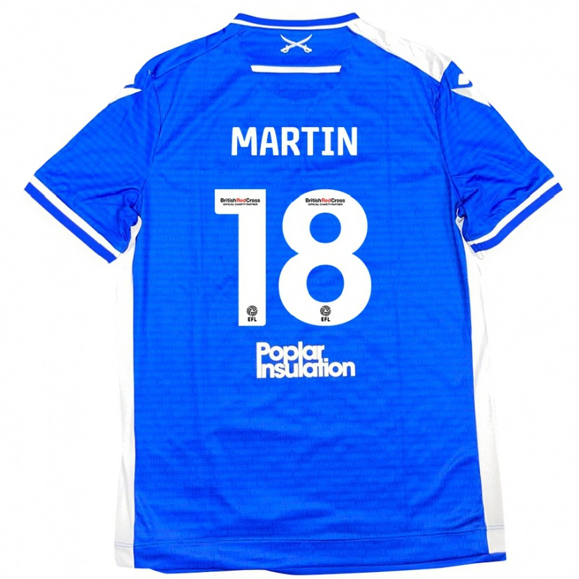 Danxen Niño Camiseta Chris Martin #18 Azul Blanco 1ª Equipación 2024/25 La Camisa México