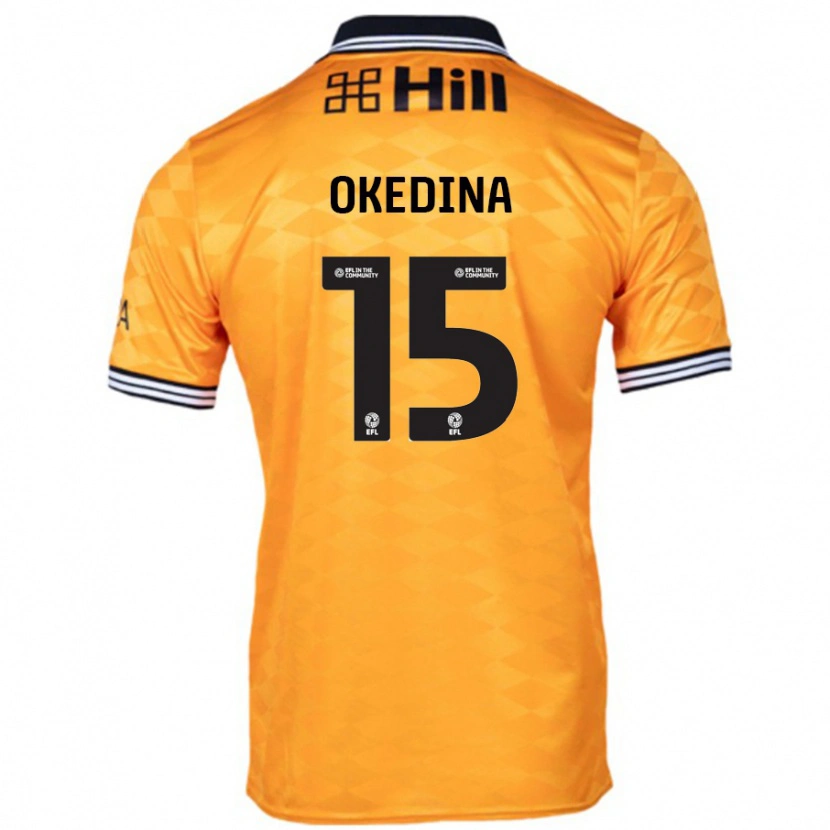 Danxen Niño Camiseta Jubril Okedina #15 Naranja 1ª Equipación 2024/25 La Camisa México