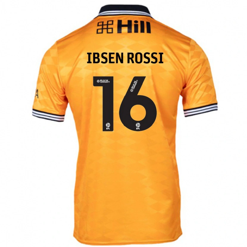 Danxen Niño Camiseta Zeno Ibsen Rossi #16 Naranja 1ª Equipación 2024/25 La Camisa México