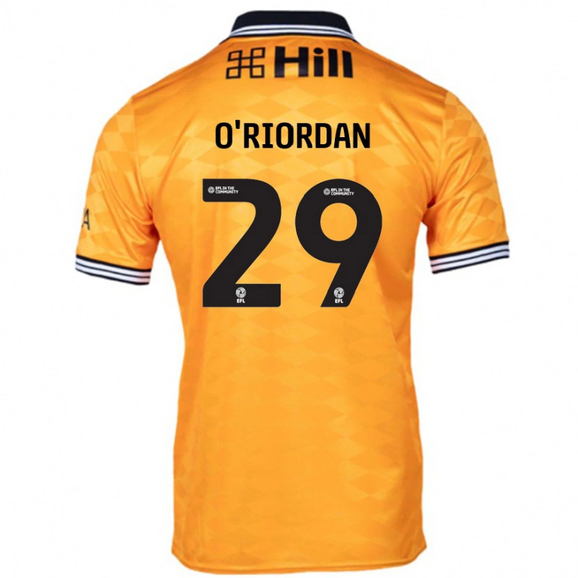 Danxen Niño Camiseta Connor O'riordan #29 Naranja 1ª Equipación 2024/25 La Camisa México