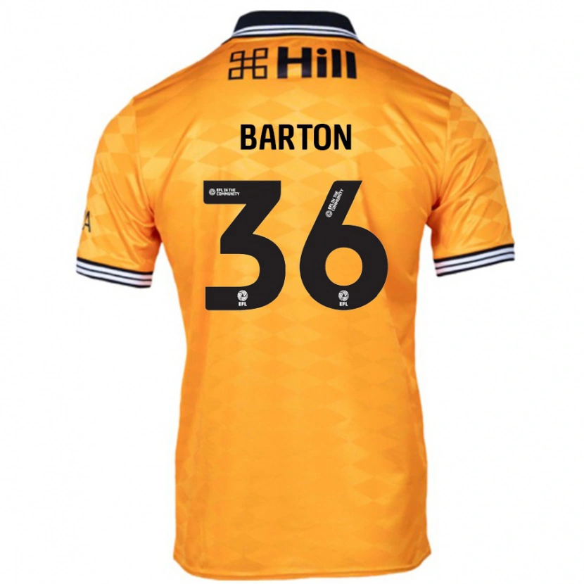 Danxen Niño Camiseta Dan Barton #36 Naranja 1ª Equipación 2024/25 La Camisa México