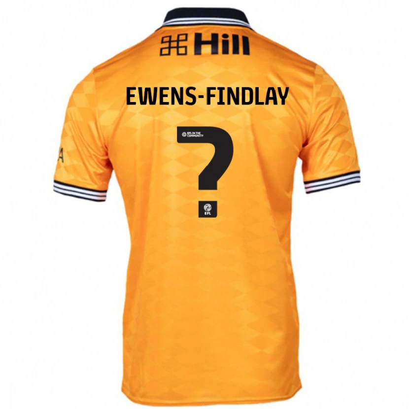Danxen Niño Camiseta Ty Ewens-Findlay #0 Naranja 1ª Equipación 2024/25 La Camisa México
