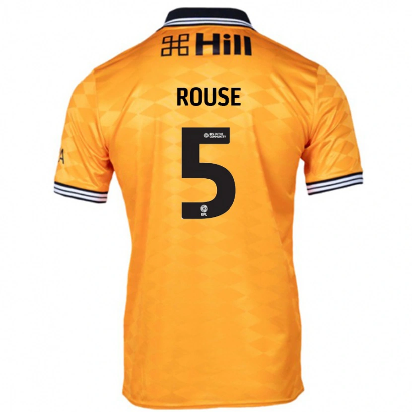 Danxen Niño Camiseta Lauren Rouse #5 Naranja 1ª Equipación 2024/25 La Camisa México