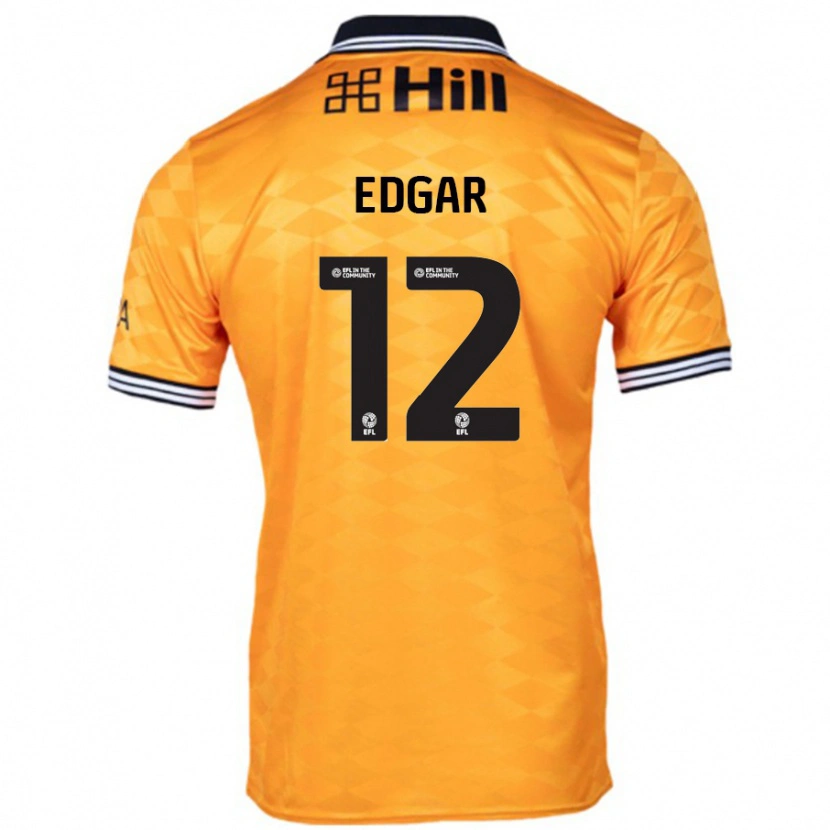 Danxen Niño Camiseta Sammy Edgar #12 Naranja 1ª Equipación 2024/25 La Camisa México