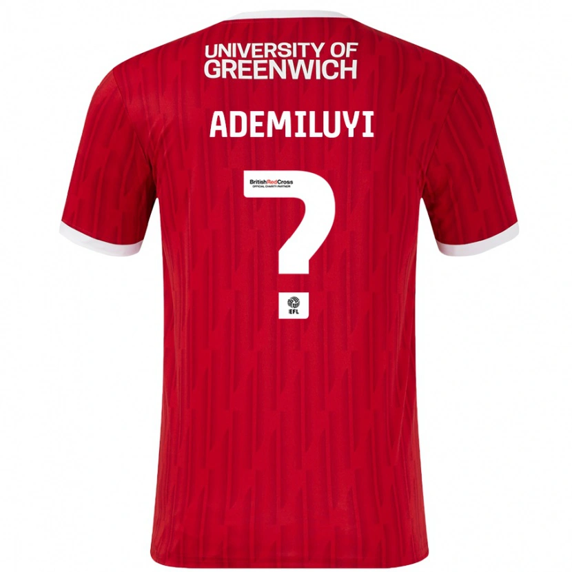 Danxen Niño Camiseta Princess Ademiluyi #0 Rojo Blanco 1ª Equipación 2024/25 La Camisa México
