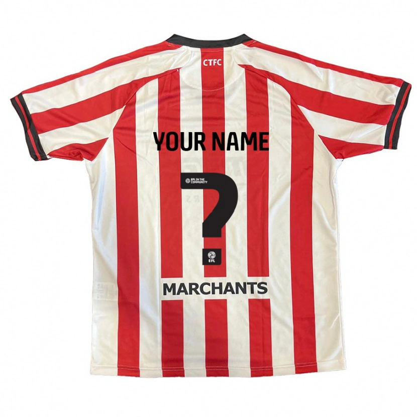 Danxen Niño Camiseta Su Nombre #0 Rojo Blanco 1ª Equipación 2024/25 La Camisa México