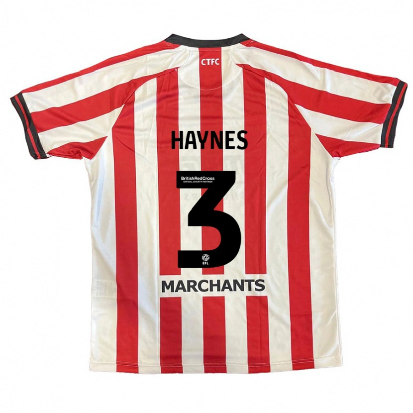 Danxen Niño Camiseta Ryan Haynes #3 Rojo Blanco 1ª Equipación 2024/25 La Camisa México