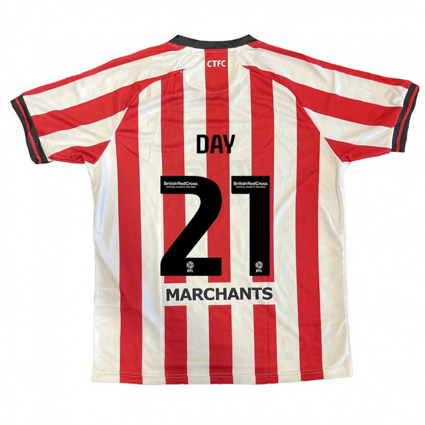 Danxen Niño Camiseta Joe Day #21 Rojo Blanco 1ª Equipación 2024/25 La Camisa México