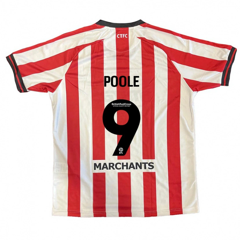 Danxen Niño Camiseta Phoebie Poole #9 Rojo Blanco 1ª Equipación 2024/25 La Camisa México