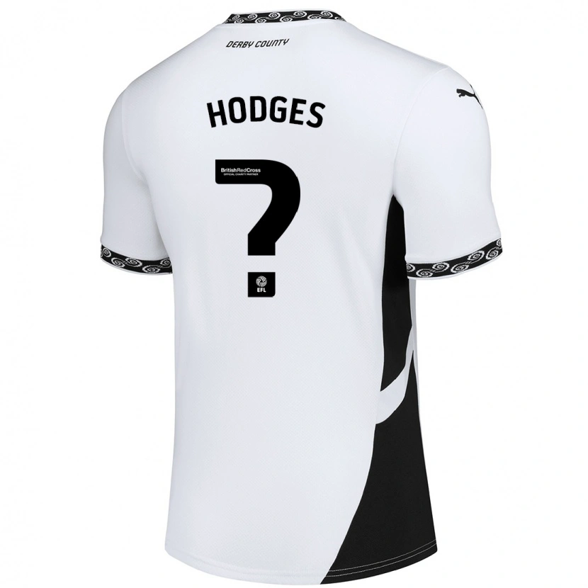 Danxen Niño Camiseta Dantel Hodges #0 Blanco Negro 1ª Equipación 2024/25 La Camisa México