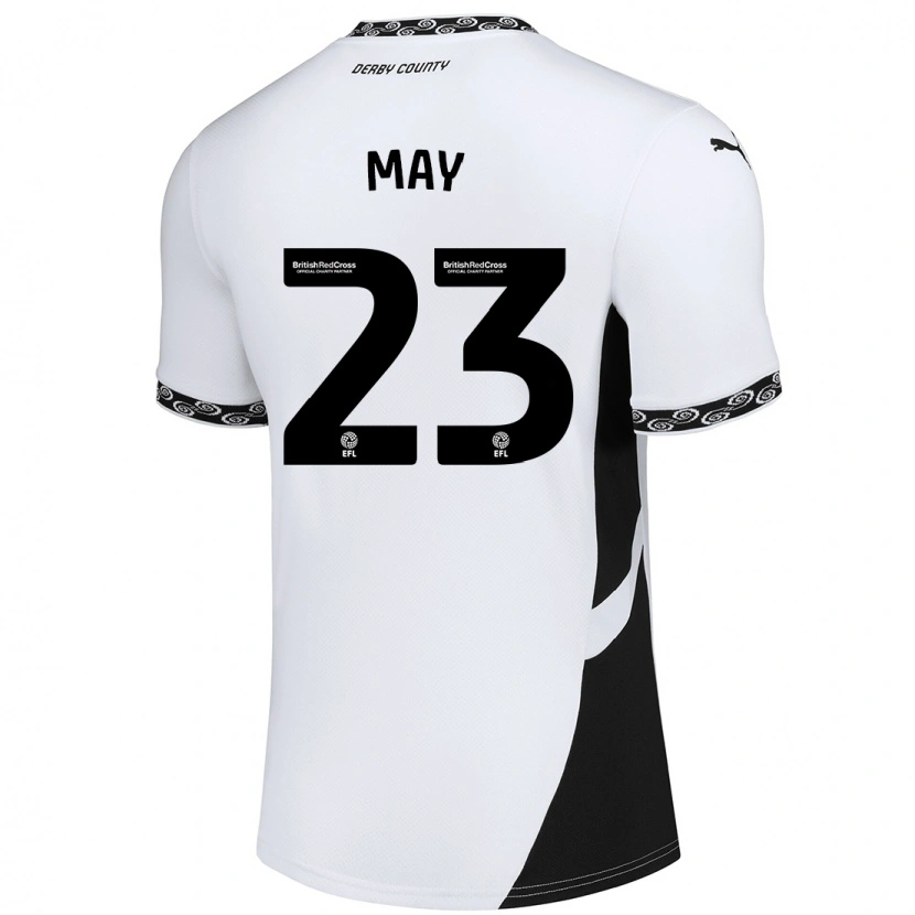 Danxen Niño Camiseta Rebecca May #23 Blanco Negro 1ª Equipación 2024/25 La Camisa México