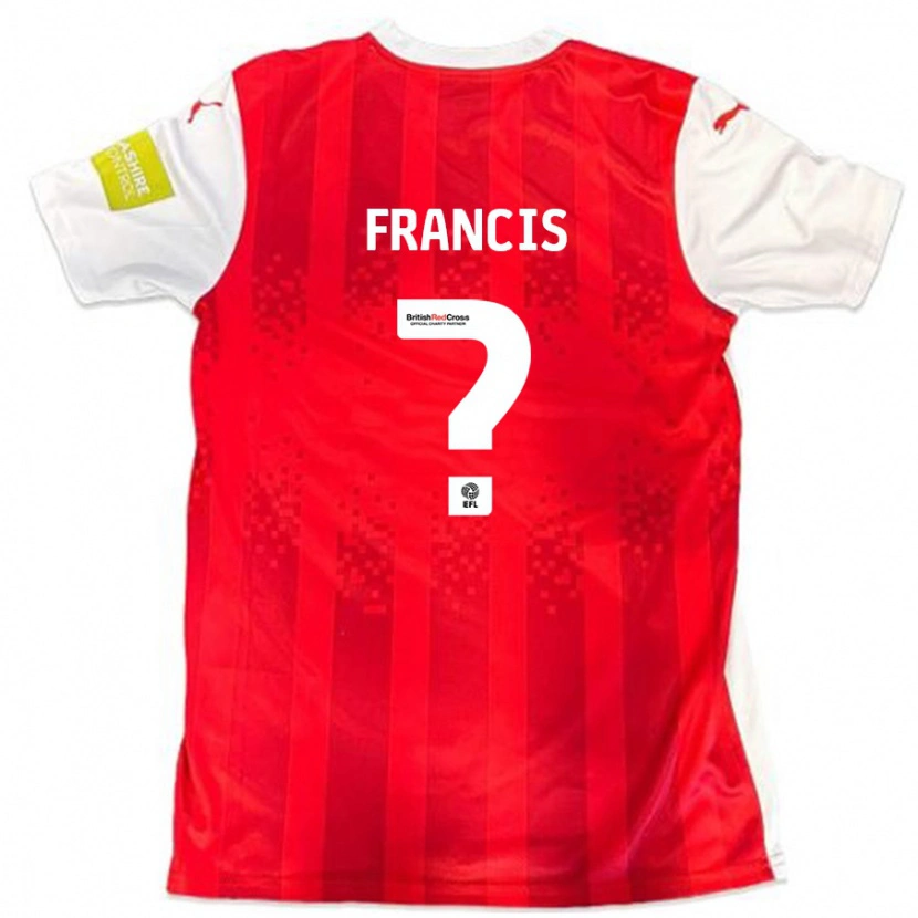 Danxen Niño Camiseta Dannen Francis #0 Rojo Blanco 1ª Equipación 2024/25 La Camisa México