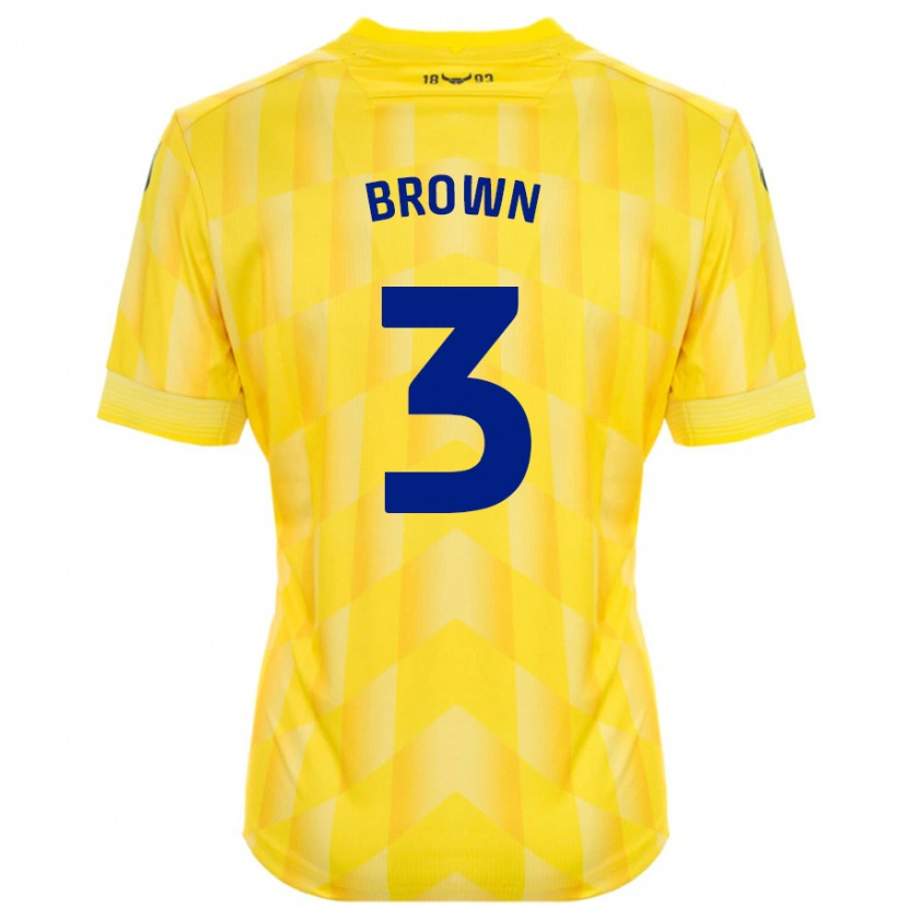 Danxen Niño Camiseta Ciaron Brown #3 Amarillo 1ª Equipación 2024/25 La Camisa México