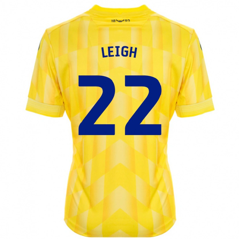 Danxen Niño Camiseta Greg Leigh #22 Amarillo 1ª Equipación 2024/25 La Camisa México