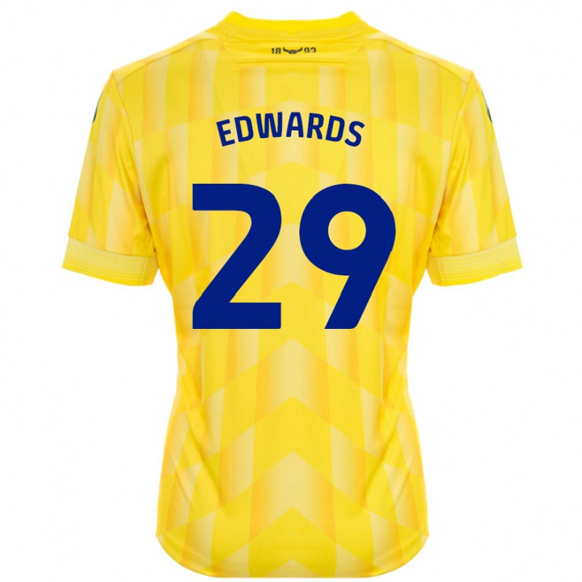 Danxen Niño Camiseta Kyle Edwards #29 Amarillo 1ª Equipación 2024/25 La Camisa México