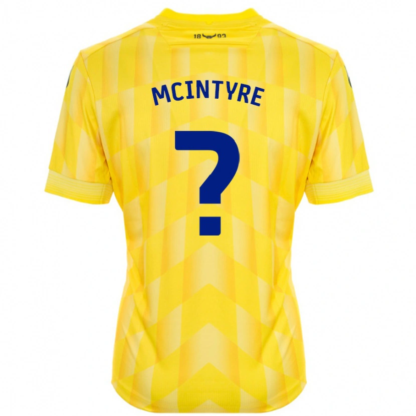 Danxen Niño Camiseta Richard Mcintyre #0 Amarillo 1ª Equipación 2024/25 La Camisa México
