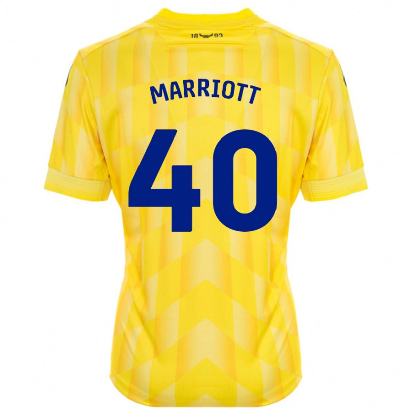 Danxen Niño Camiseta Monty Marriott #40 Amarillo 1ª Equipación 2024/25 La Camisa México