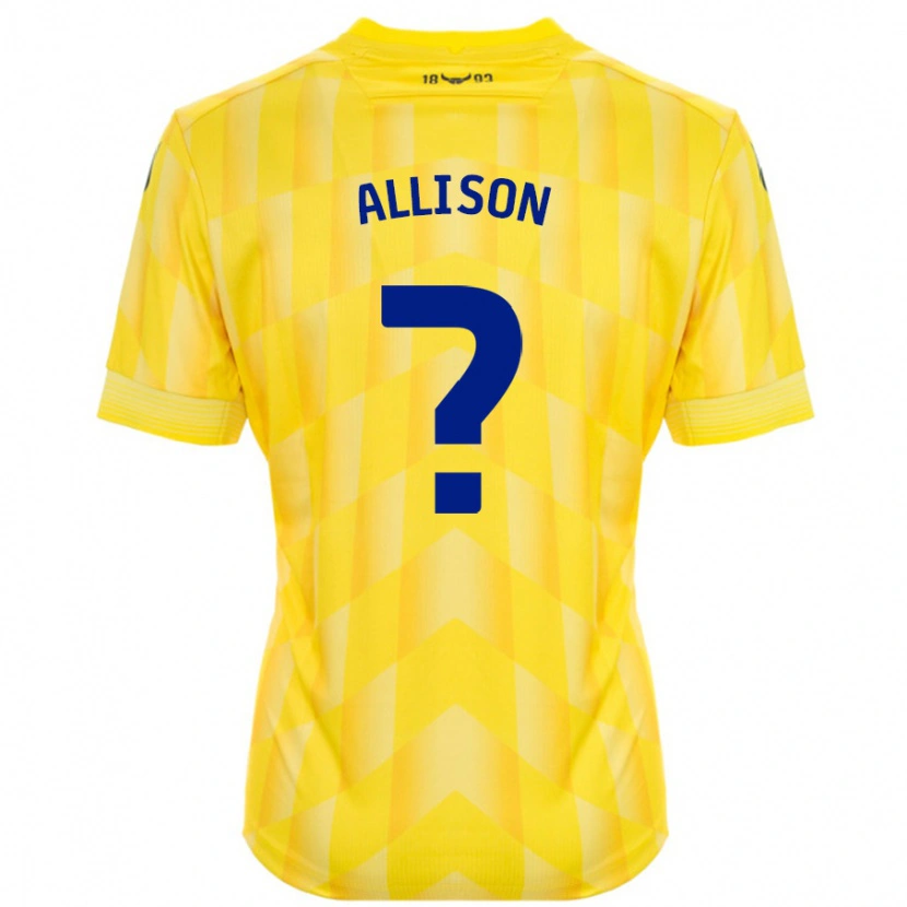 Danxen Niño Camiseta Lauren Allison #0 Amarillo 1ª Equipación 2024/25 La Camisa México