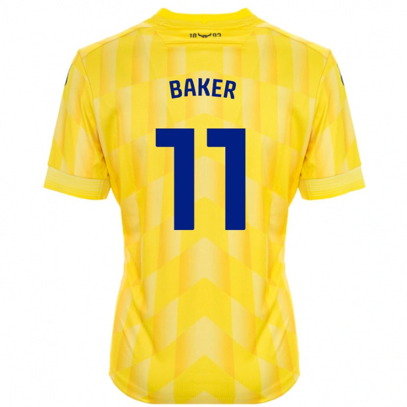 Danxen Niño Camiseta Sophie Baker #11 Amarillo 1ª Equipación 2024/25 La Camisa México