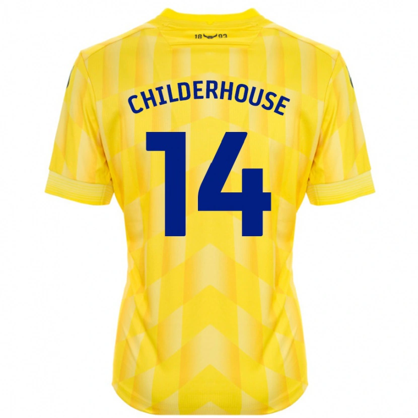 Danxen Niño Camiseta Molly Childerhouse #14 Amarillo 1ª Equipación 2024/25 La Camisa México