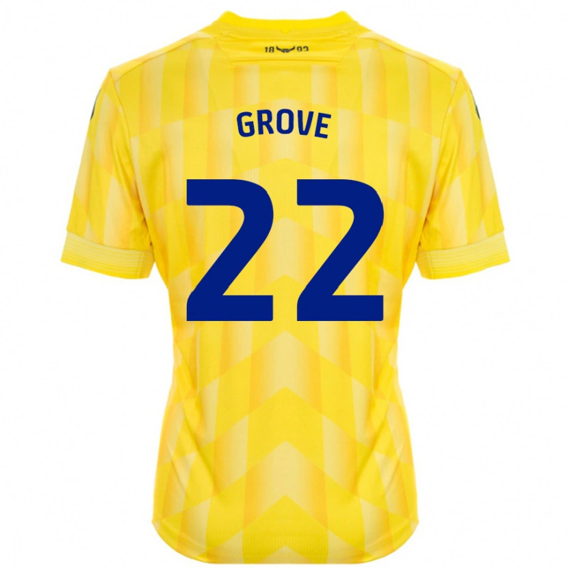 Danxen Niño Camiseta Jade Grove #22 Amarillo 1ª Equipación 2024/25 La Camisa México