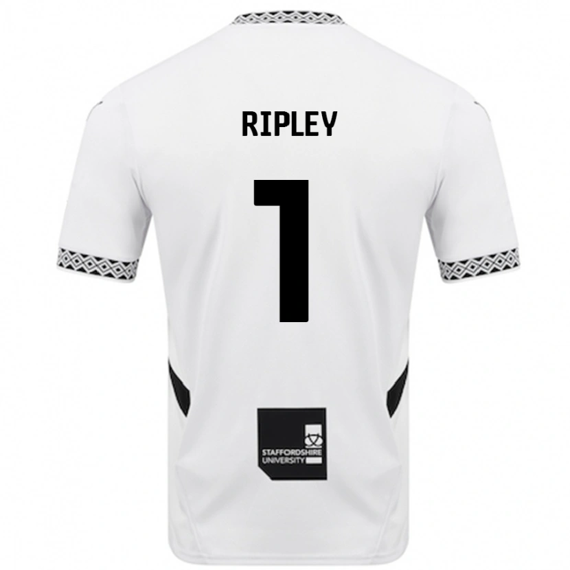 Danxen Niño Camiseta Connor Ripley #1 Blanco 1ª Equipación 2024/25 La Camisa México