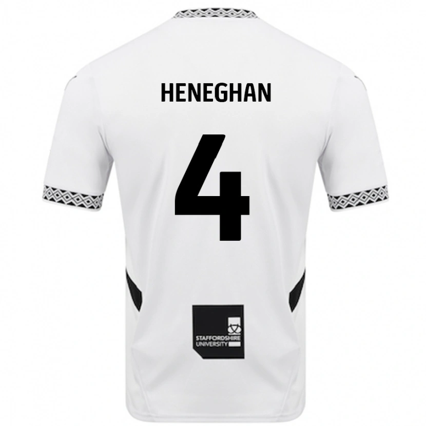 Danxen Niño Camiseta Ben Heneghan #4 Blanco 1ª Equipación 2024/25 La Camisa México