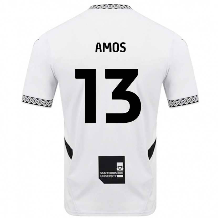 Danxen Niño Camiseta Ben Amos #13 Blanco 1ª Equipación 2024/25 La Camisa México