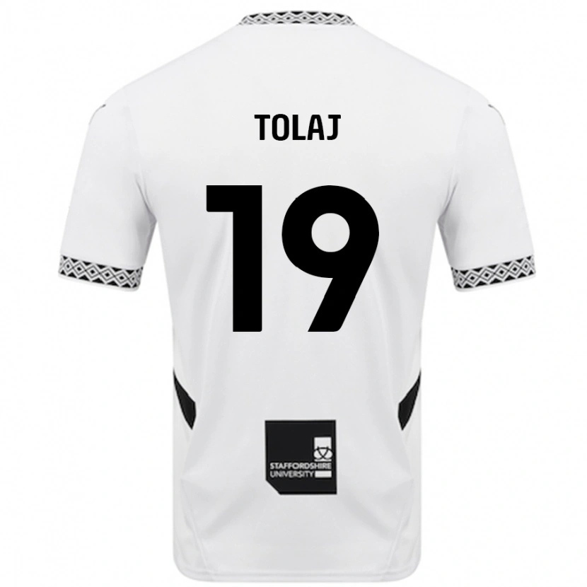 Danxen Niño Camiseta Lorent Tolaj #19 Blanco 1ª Equipación 2024/25 La Camisa México