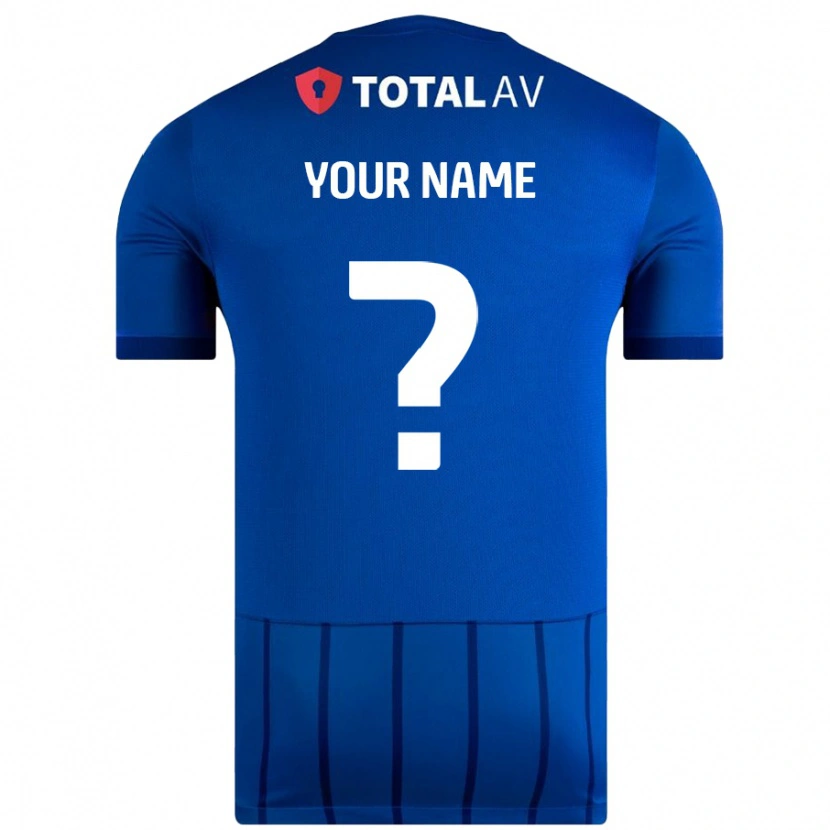 Danxen Niño Camiseta Su Nombre #0 Azul 1ª Equipación 2024/25 La Camisa México