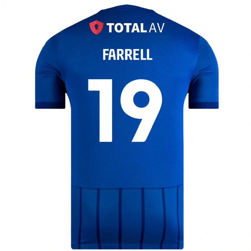 Danxen Niño Camiseta Jacob Farrell #19 Azul 1ª Equipación 2024/25 La Camisa México