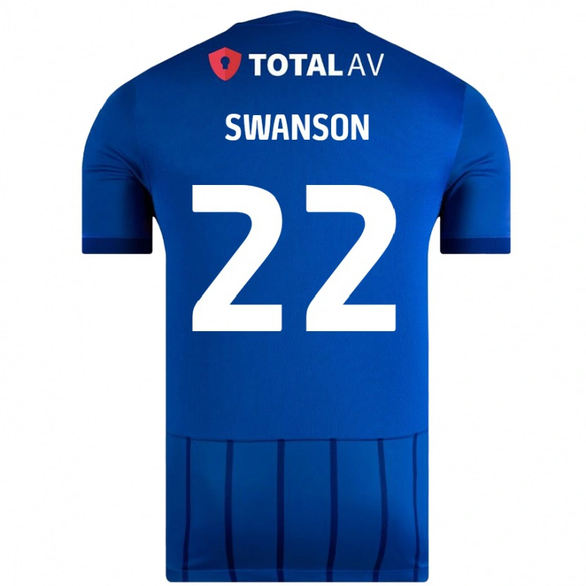 Danxen Niño Camiseta Zak Swanson #22 Azul 1ª Equipación 2024/25 La Camisa México