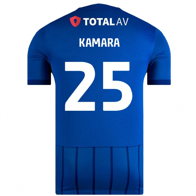 Danxen Niño Camiseta Abdoulaye Kamara #25 Azul 1ª Equipación 2024/25 La Camisa México
