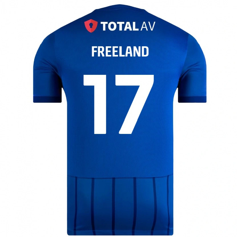 Danxen Niño Camiseta Georgie Freeland #17 Azul 1ª Equipación 2024/25 La Camisa México