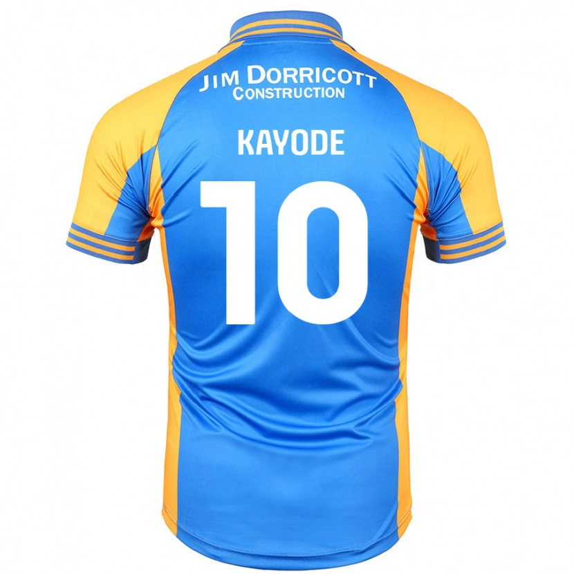 Danxen Niño Camiseta Joshua Kayode #10 Azul Ámbar 1ª Equipación 2024/25 La Camisa México
