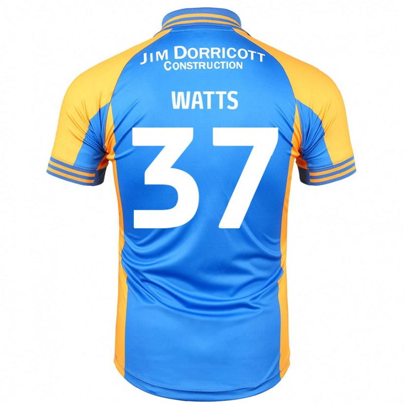 Danxen Niño Camiseta Harvey Watts #37 Azul Ámbar 1ª Equipación 2024/25 La Camisa México