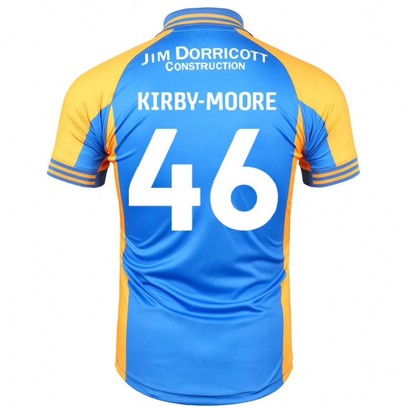 Danxen Niño Camiseta Harvey Kirby-Moore #46 Azul Ámbar 1ª Equipación 2024/25 La Camisa México