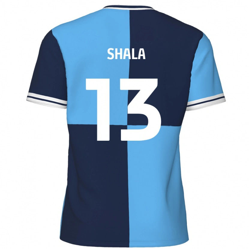 Danxen Niño Camiseta Laurence Shala #13 Azul Cielo Azul Oscuro 1ª Equipación 2024/25 La Camisa México