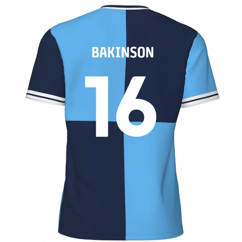 Danxen Niño Camiseta Tyreeq Bakinson #16 Azul Cielo Azul Oscuro 1ª Equipación 2024/25 La Camisa México