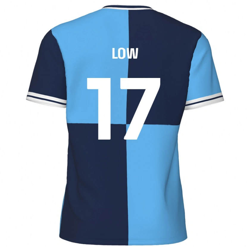 Danxen Niño Camiseta Joe Low #17 Azul Cielo Azul Oscuro 1ª Equipación 2024/25 La Camisa México