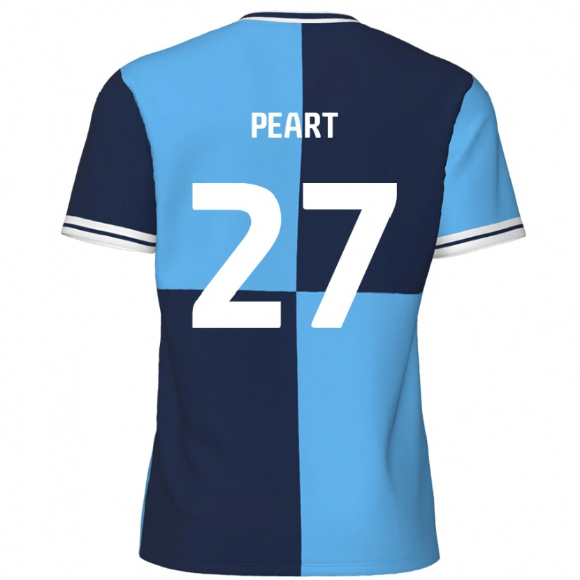 Danxen Niño Camiseta Brody Peart #27 Azul Cielo Azul Oscuro 1ª Equipación 2024/25 La Camisa México