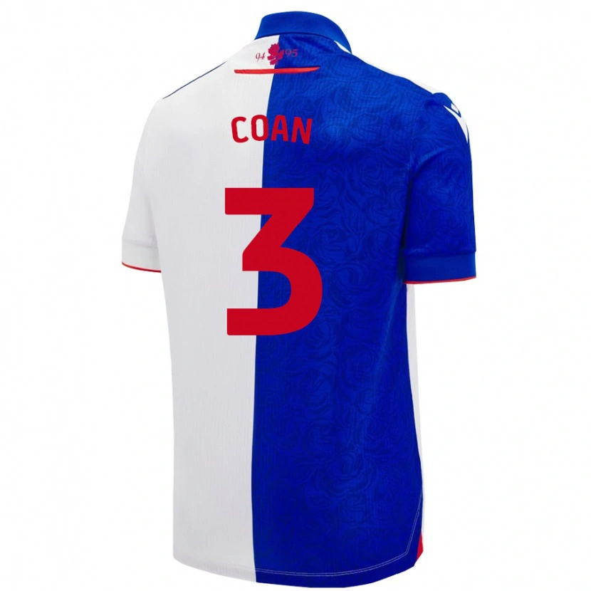 Danxen Niño Camiseta Hannah Coan #3 Azul Cielo Blanco 1ª Equipación 2024/25 La Camisa México