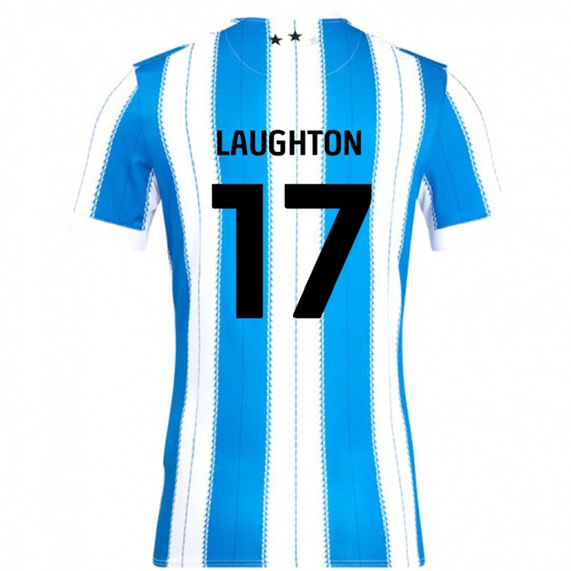 Danxen Niño Camiseta Zoe Laughton #17 Azul Blanco 1ª Equipación 2024/25 La Camisa México